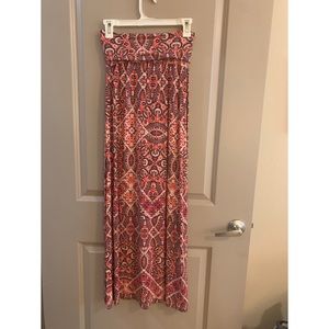 High waisted maxi skirt